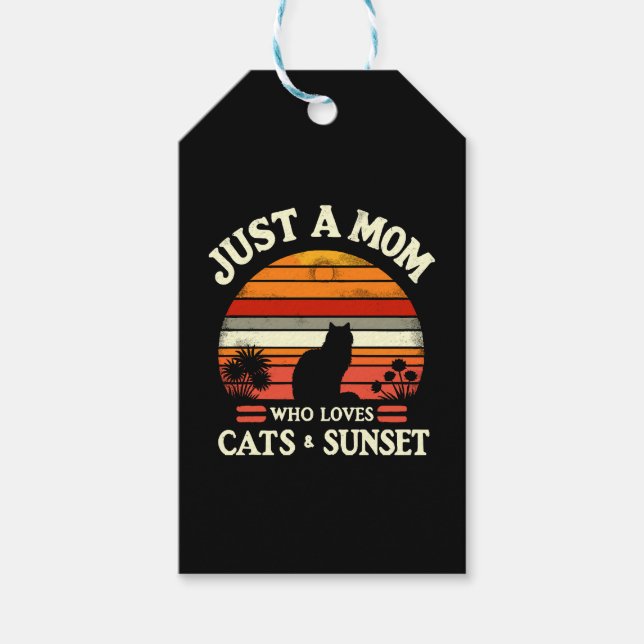 Nur eine Mutter, die Katzen Liebe Geschenkanhänger (Vorderseite)