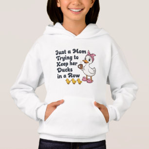 Nur eine Mutter, die versucht, ihre Enten in einer Hoodie