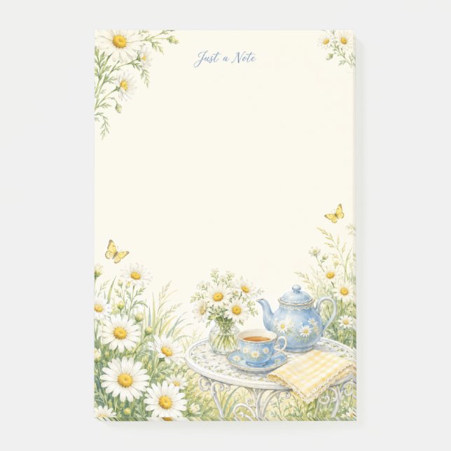 Nur eine Notiz Daisy Garden Tea Post-it® Notizen (Vorderseite)