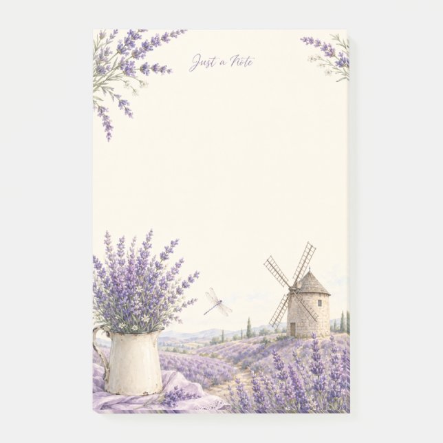 Nur eine Notiz Provence Lavendel Windmühle  (Vorderseite)