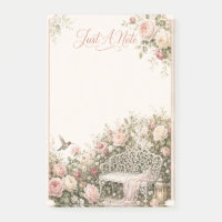 Nur eine Notiz Romantische Rosengarten Post-it® No