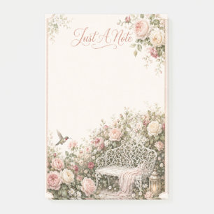 Nur eine Notiz Romantische Rosengarten Post-it® No