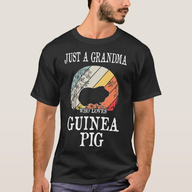 Nur eine Oma, die Guinea Pig Premium _1 Liebe T-Shirt (Vorderseite)
