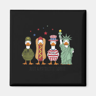 Nur eine patriotische Gans lustig albern 4. Juli Magnet