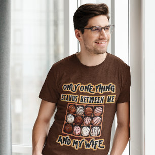 Nur eine Sache Schokolade Husbands Comedy-Designer T-Shirt