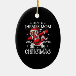 Nur eine Schauspielerin Mama die Weihnachten liebt Keramik Ornament