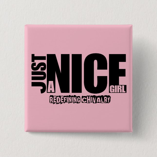 Nur eine schöne Girl-Taste Button (Vorderseite)