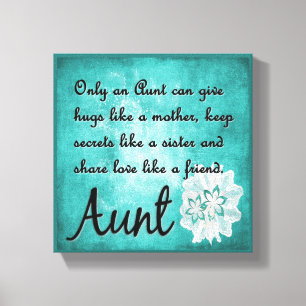 Nur eine Tante Canvas Wall Decor Leinwanddruck