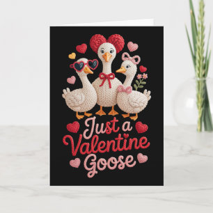 Nur eine Valentinsgans Albern Süß Lustig Karte