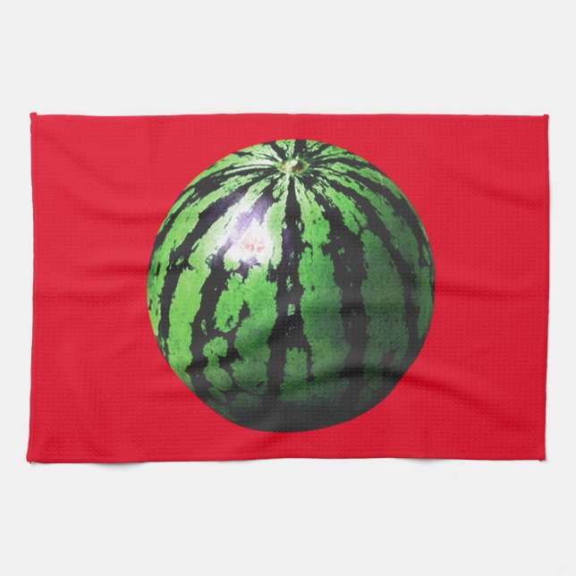 Nur eine Wassermelone (BGC transparent) Geschirrtuch (Horizontal)