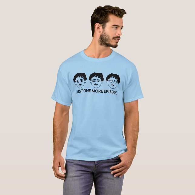 Nur eine weitere Episode 80er Mustache Man Binge M T-Shirt (Vorne ganz)