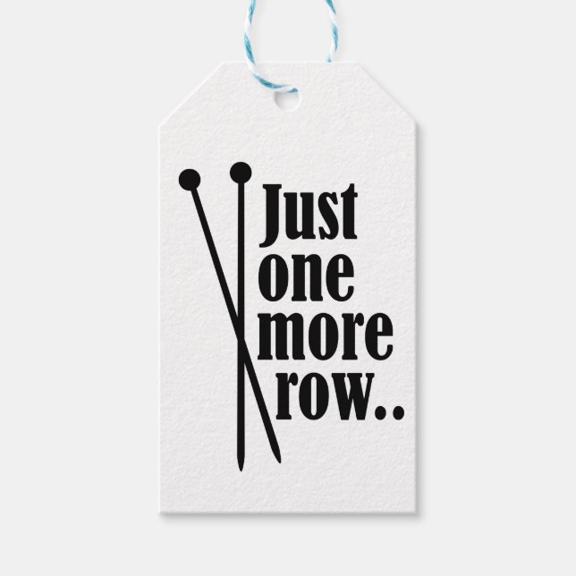 Nur eine weitere Zeile - Geschenkanhänger (Vorderseite)