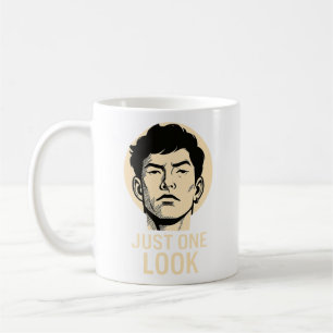 Nur einen Blick - Minimalistische Statement-Tasse Kaffeetasse