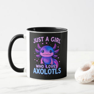 Nur einer der Axolotl liebt Tasse