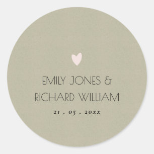 NUR EINFACHER ELEGANTER KRAFT-TYPOGRAFISCHER TEXT RUNDER AUFKLEBER