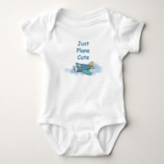Nur einfaches süßes Flugzeug Baby Bodysuit Strampler