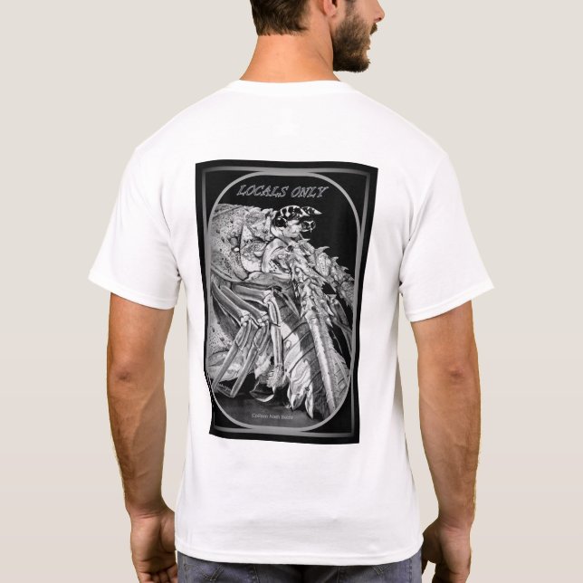 Nur Einheimische, ein T-Shirt für jeden Hummer (Rückseite)