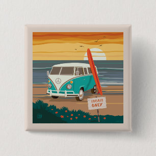 Nur Einheimische   VW Surf Van Button