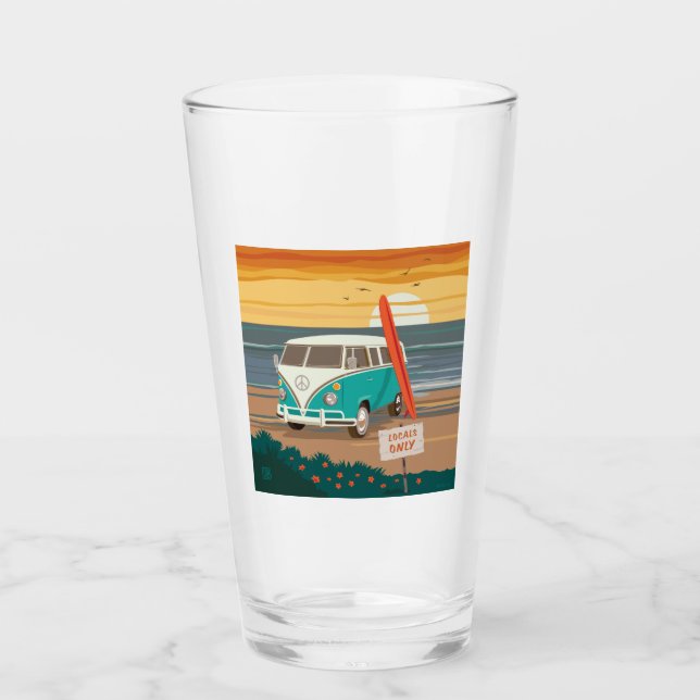 Nur Einheimische | VW Surf Van Glas (Vorderseite)
