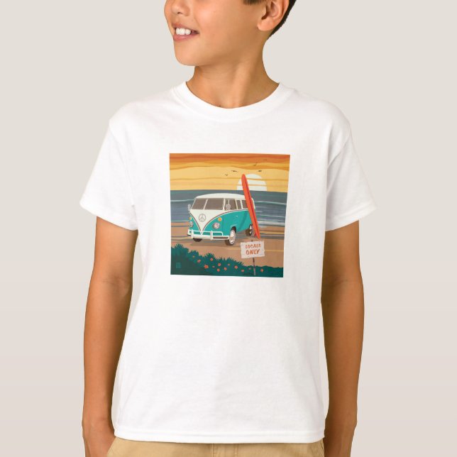 Nur Einheimische | VW Surf Van T-Shirt (Vorderseite)