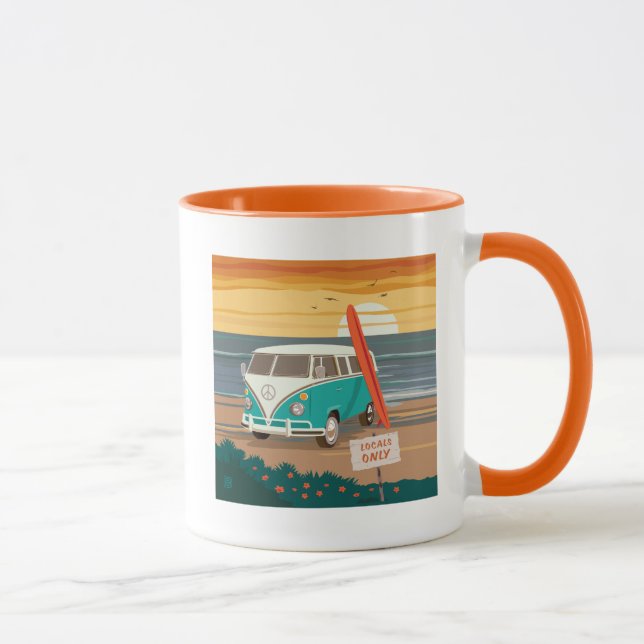 Nur Einheimische | VW Surf Van Tasse (Rechts)