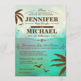 Nur Einladungen für Hochzeiten im Tropical Beach