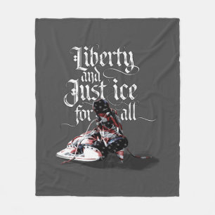 Nur Eis für alle (Hockey) Fleece Blanket