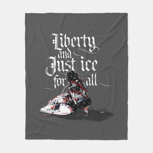 Nur Eis für alle (Hockey) Fleece Blanket (Vorderseite)