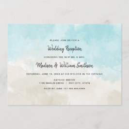 Nur Empfang für Hochzeiten am Strand Einladung