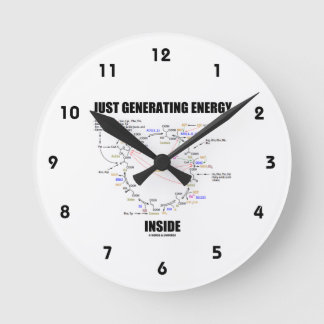 Nur Energie in der Biochemie erzeugen Krebs Runde Wanduhr