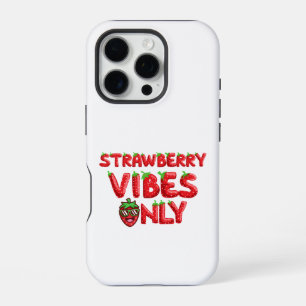 Nur Erdbeervibes iPhone 16 Pro Hülle