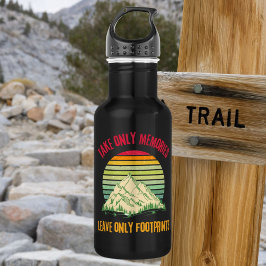 Nur Erinnerungen Verlassen Fußabdrücke Wandern Edelstahlflasche