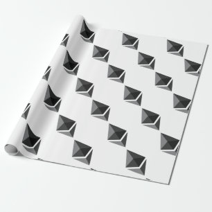 Nur Ethereum-Logo Geschenkpapier