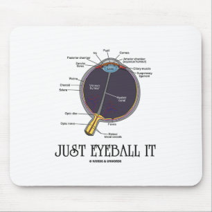 Nur Eyeball It (Augenanatomie Annäherung Sprichwor Mousepad