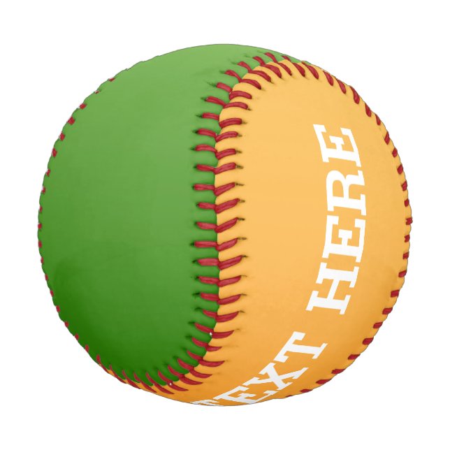 Nur Farbabstufungen - orange und grün Baseball (Schrägansicht)