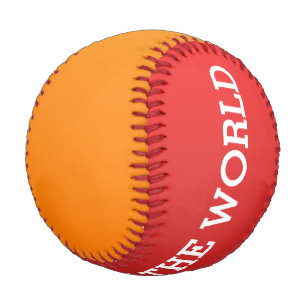 Nur Farbabstufungen - rot & orange Baseball