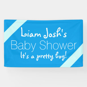Nur Farbe Baby Blau & Worte + Ihre Ideen Banner