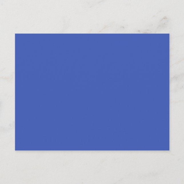 NUR FARBE - blau Postkarte (Vorderseite)