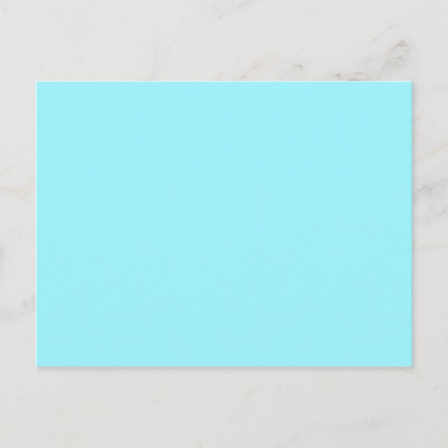 NUR FARBE - Cyan Postkarte (Vorderseite)