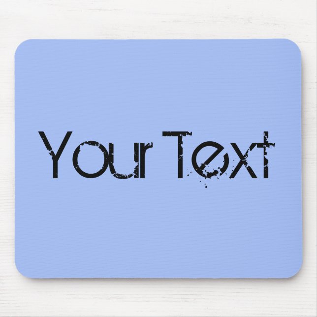 NUR FARBE / hellblau + Ihr Text Mousepad (Vorne)