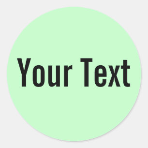 NUR FARBE   Lichtminze + Text Runder Aufkleber