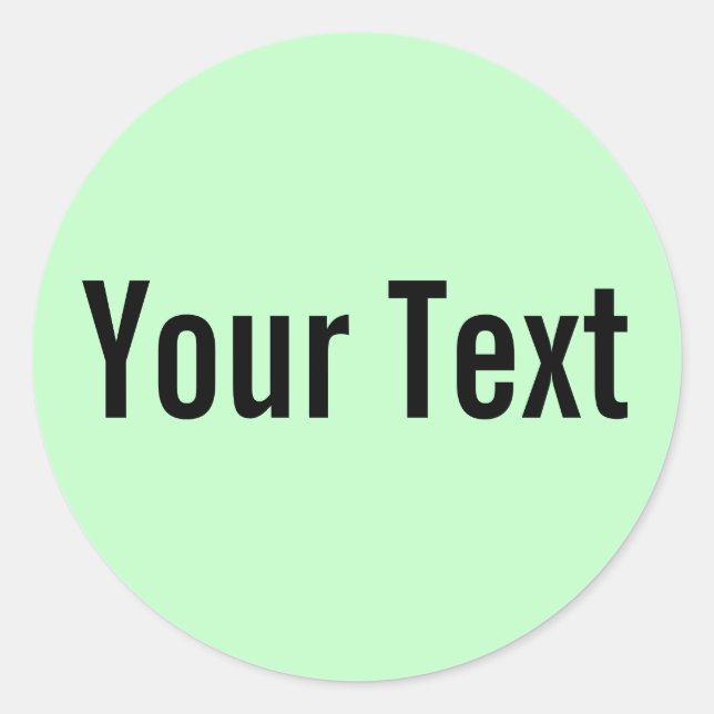 NUR FARBE | Lichtminze + Text Runder Aufkleber (Vorderseite)