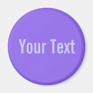 NUR FARBE / lila + Ihr Text Magnet