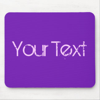 NUR FARBE / lila + Ihr Text Mousepad