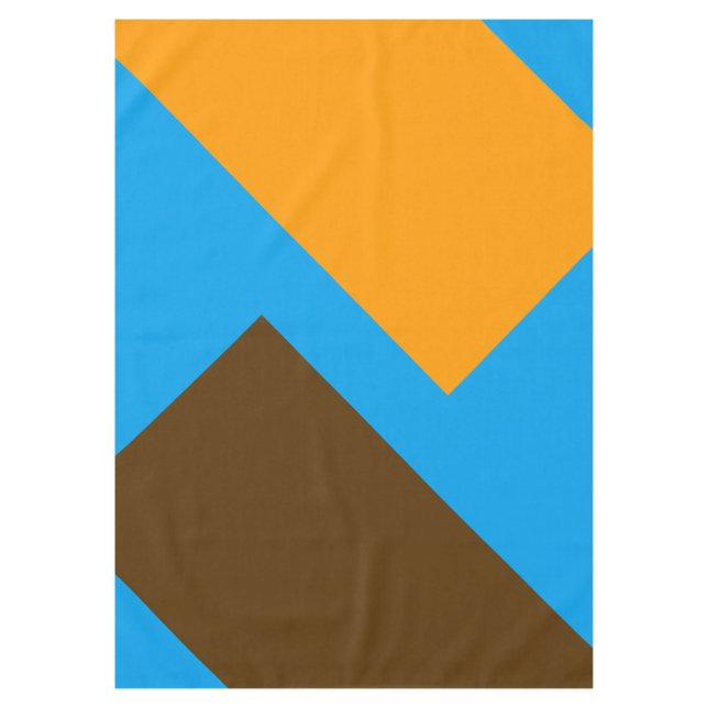 NUR FARBE Muster orange braun + Backgr. Tischdecke (Vorderseite)