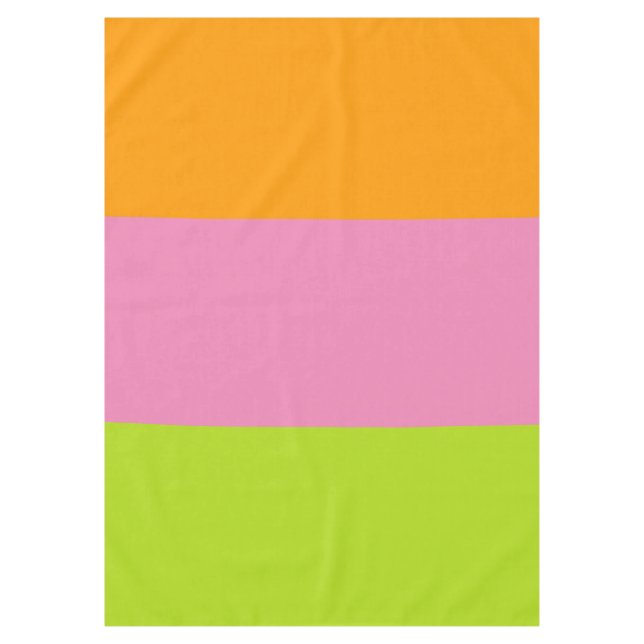 NUR FARBE Muster orange grün + Ihr Backgr. Tischdecke (Vorderseite)