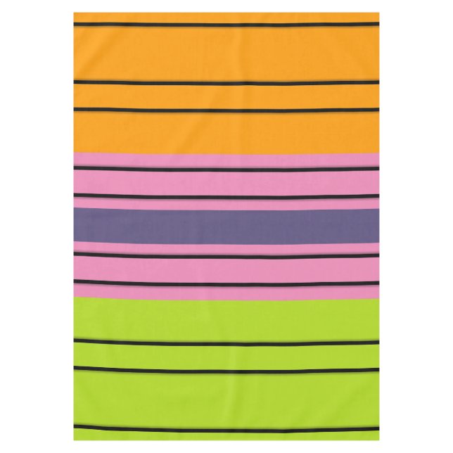 NUR FARBE Muster orange grün + Ihr Backgr. Tischdecke (Vorderseite)