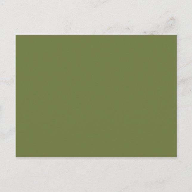 NUR FARBE - olivgrün Postkarte (Vorderseite)