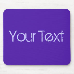 NUR FARBE/Veilchen + Ihr Text Mousepad