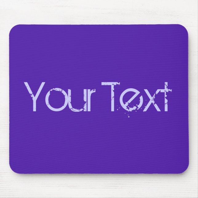 NUR FARBE/Veilchen + Ihr Text Mousepad (Vorne)